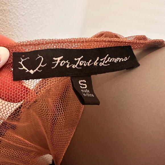 For Love of Lemons, sheer lotus mini dress - Picture 6 of 8